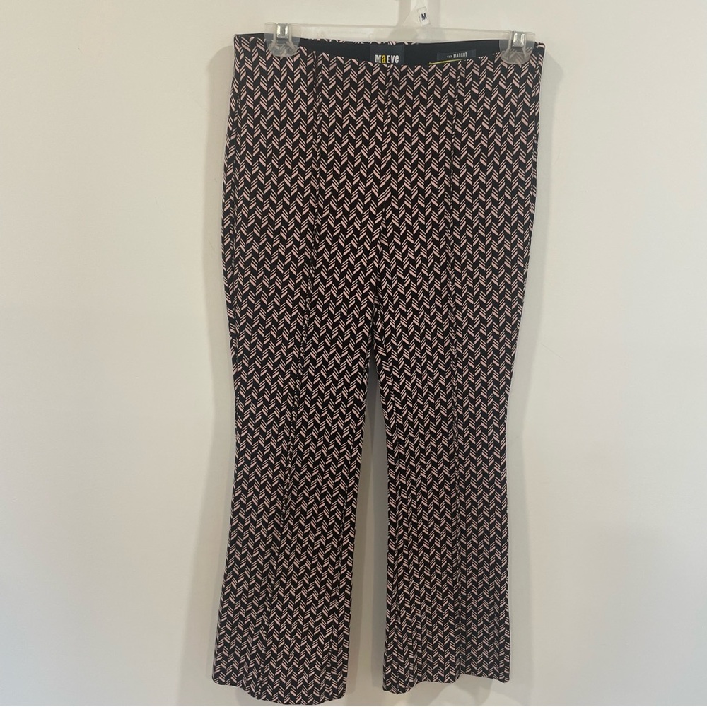 Maeve by Anthropologie -The Margot Black and Pink Patterned Apparel sz XSp